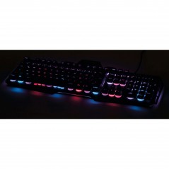 Bakgrundsbelyst tangentbord gaming - Urage gamingtangentbord i metall med RGB-bakgrundsbelysning
