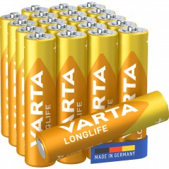 Varta Longlife alkaliskt batteri 20-pack AAA-batterier LR03