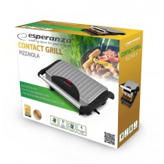 Elgrill - Esperanza elektrisk grill med 750 W effekt med Grillyta om 23 x 14.5 cm