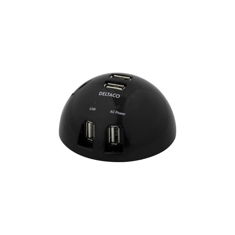 Deltaco USB-hubb 7 portar USB-kablar & USB-hubb - Deltaco USB-hubb 7 portar