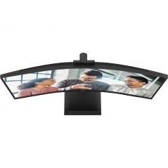 25 - 38" Datorskärm - AOC CU34E4CW 34" Välvd ultrabred skärm med USB-C PD 90W KVM-switch och webcam