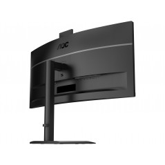 25 - 38" Datorskärm - AOC CU34E4CW 34" Välvd ultrabred skärm med USB-C PD 90W KVM-switch och webcam