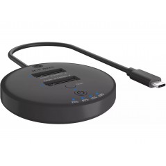 Icy Box USB 3.2 Gen 2 USB-C-dockningsstation för 2x M.2 SSD med stöd för kloning