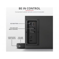 Datorhögtalare - Trust Yuri 2.1 datorhögtalare med subwoofer (60W RMS)