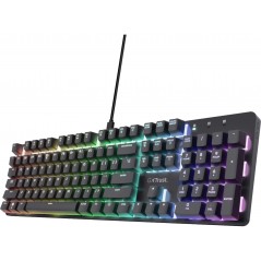 Trust mekaniskt gamingtangentbord med RGB-bakgrundsbelysning