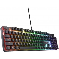 Gamingtangentbord - Trust mekaniskt gamingtangentbord med RGB-bakgrundsbelysning