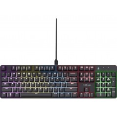Gamingtangentbord - Trust mekaniskt gamingtangentbord med RGB-bakgrundsbelysning