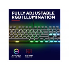 Gamingtangentbord - Trust mekaniskt gamingtangentbord med RGB-bakgrundsbelysning
