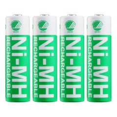 Batterier & batteritestare - Deltaco USB-driven batteriladdare (4-6h) inklusive 4x AA-batterier