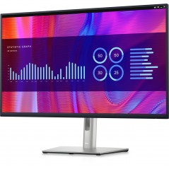 Dell P3223DE 32" 2560 x 1440 LED-skärm med IPS-panel och USB-C 90W (beg med större repor)