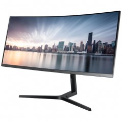 Skärmar begagnade - Samsung 34" välvd skärm 3440x1440 med USB-C 65W PD (beg)