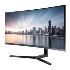 Samsung 34" välvd skärm 3440x1440 med USB-C 65W PD (beg)