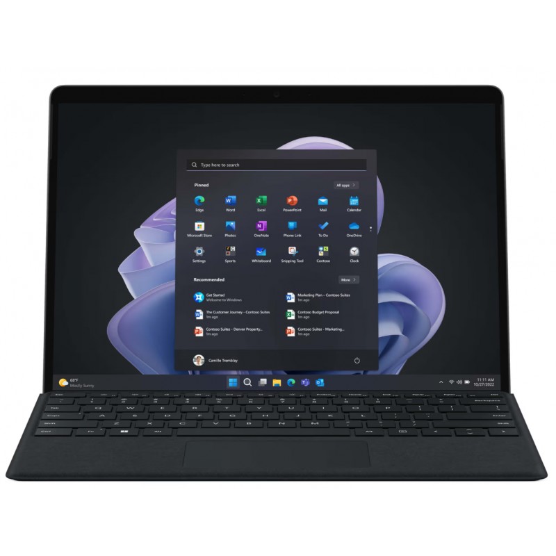 Laptop 13" beg - Microsoft Surface Pro 9 13" i5 12th 8GB 256GB W11P med tangentbord (beg)