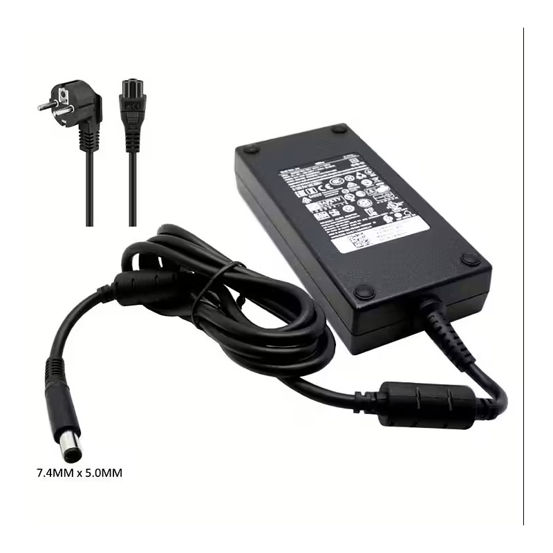 Dell laddare - Dell original 180W datorladdare 7.4 x 5.0 mm (beg)