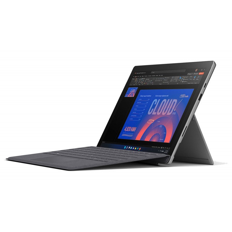 Laptop 12" beg - Microsoft Surface Pro 7 Plus 12.3" i5 11th 8GB 256GB W11P Black med tangentbord (beg med mura)