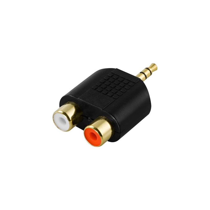 Ljudkabel & ljudadapter - 2 x RCA till 3.5 mm-adapter