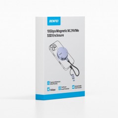 Hårddiskar - Snabb 256GB SSD-hårddisk i kompakt externt kabinett med magnetfäste