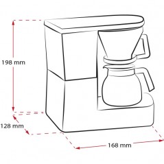 Kaffekokare och espressomaskin - Melitta Aromaboy superkompakt kaffebryggare för 1-2 koppar