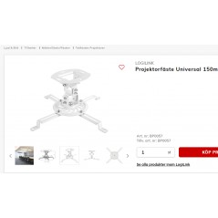 Projektorer - Takfäste för projektor upp till 10 kg med 360 rotation