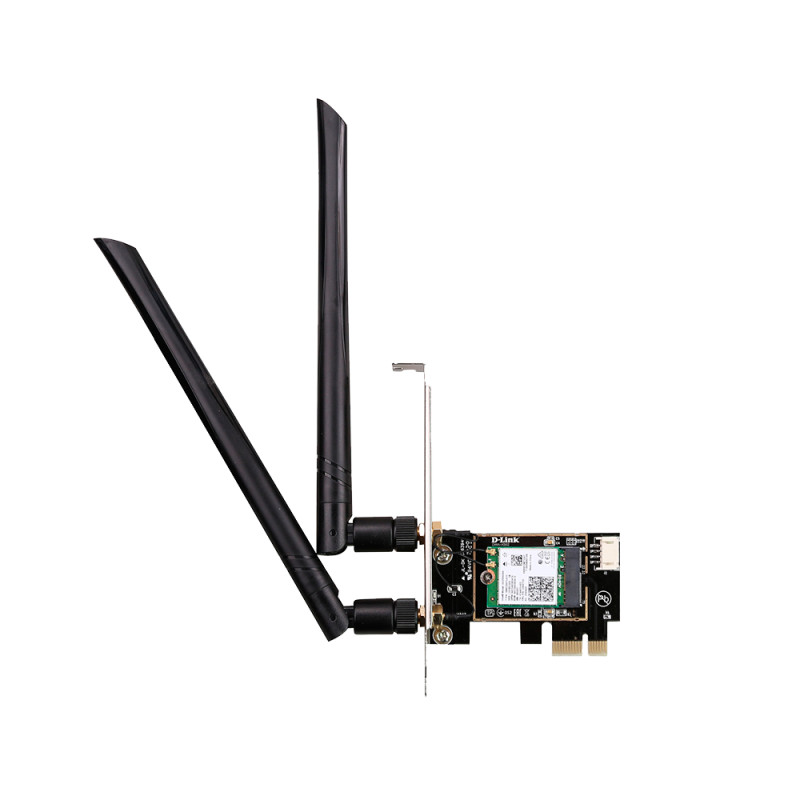 Trådlösa nätverkskort - D-Link DWA-X582 trådlöst PCIe WiFi 6 nätverkskort 2400 Mbit/s med Bluetooth 5.0