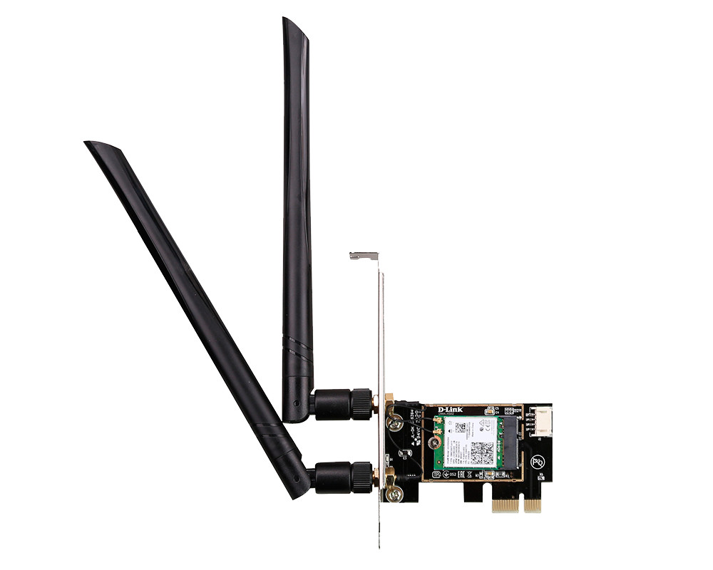 D-Link DWA-X582 trådlöst PCIe WiFi 6 nätverkskort 2400 Mbit/s med Bluetooth 5.0
