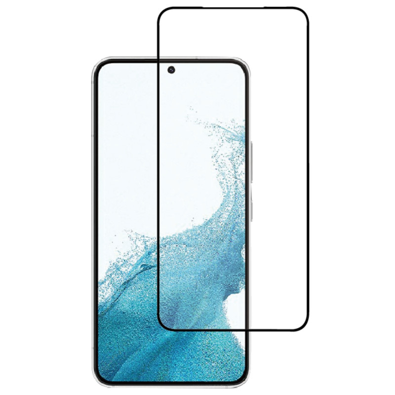 Skärmskydd - Champion skärmskydd av härdat glas med svart ram till Samsung Galaxy S23