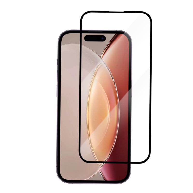 Skärmskydd iPhone - Champion skärmskydd av härdat glas med svart ram till iPhone 15 Pro