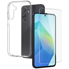 Northjo genomskinligt skal samt skärmskydd av härdat glas till Samsung Galaxy A56