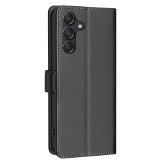 Samsung Galaxy - Binfen plånboksfodral i svart konstläder till Samsung Galaxy S25 FE