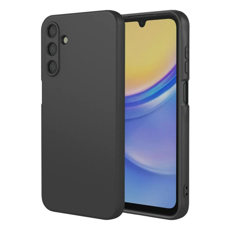 Samsung Galaxy - Svart mobilskal i mjukt TPU till Samsung Galaxy S25 FE