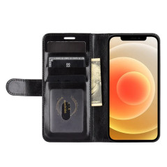 Mobiltillbehör - SiGN plånboksfodral i konstläder till iPhone 12 och iPhone 12 Pro (svart)