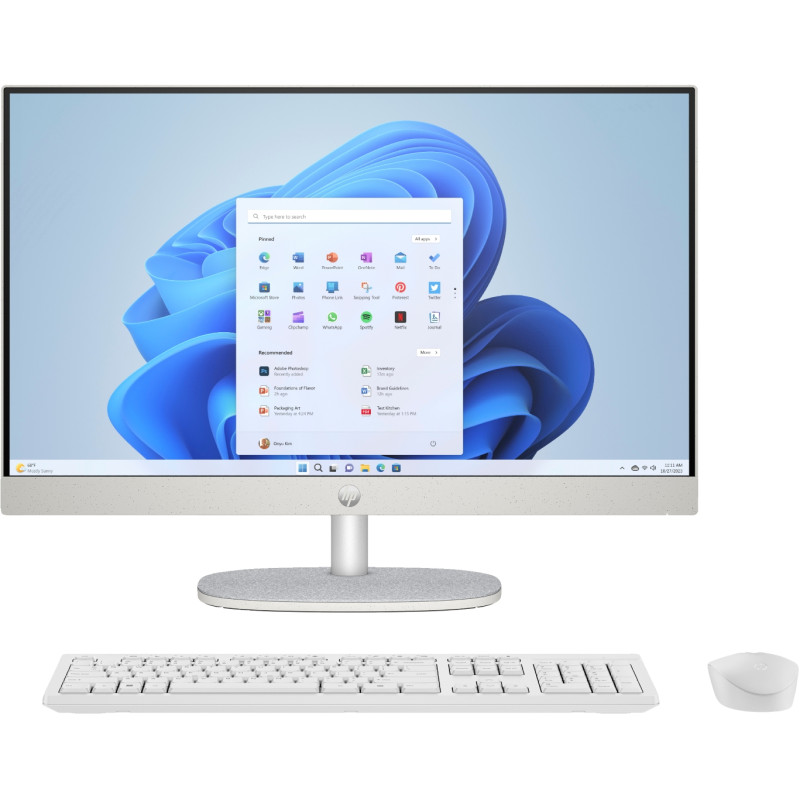 All-in-one-dator - HP All-in-One 24-cr0074nf 24" Full HD Ryzen 5 16GB 512GB W11