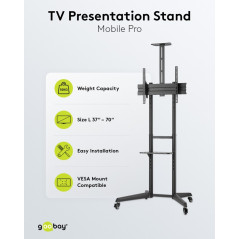 Väggfäste TV - Goobay golvställ VESA för TV och skärm 37-70" upp till 50 kg
