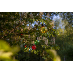 Ljusslinga - 4.5 meters ljusslinga med 16st färgade LED-lampor (röd/grön/blå/gul)