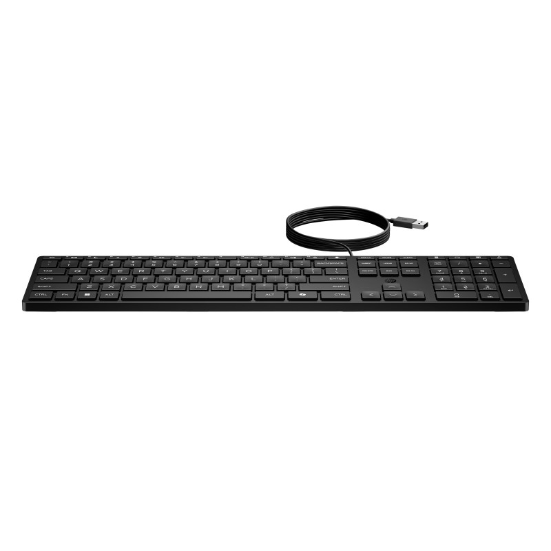 Trådade tangentbord - HP 320K slimmat USB-tangentbord (Nordiskt)