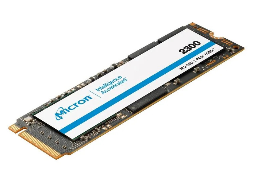Micron 512 GB PCIe Gen 3 x4 M.2 2280 NVMe SSD-hårddisk (beg)