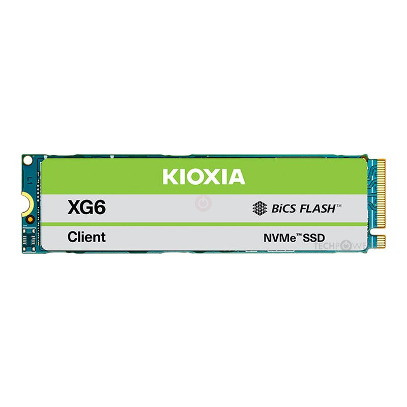 Begagnade hårddiskar - Kioxia 512 GB PCIe Gen 3 x4 M.2 2280 NVMe SSD-hårddisk (beg)