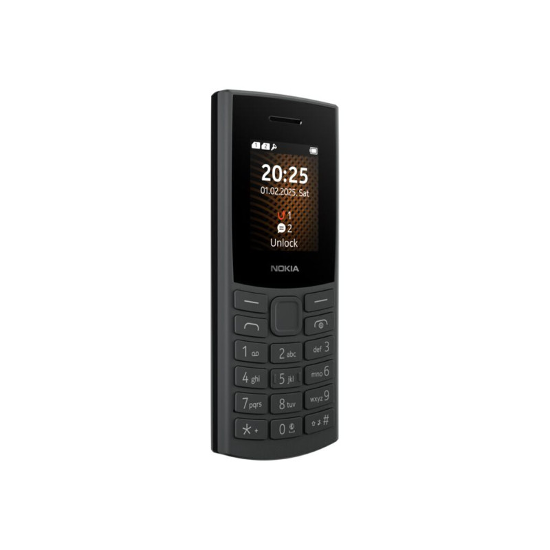 Funktionstelefon - Nokia 105 4G 2nd Edition 1.8" Dual SIM mobiltelefon (mörkgrå)