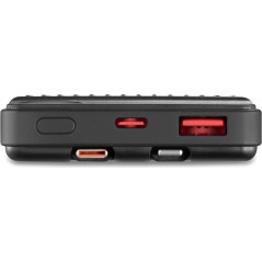 Portabla batterier - Andersson powerbank 10 000 mAh med inbyggd USB-C- och Lightning-kabel (22.5W)