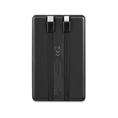 Portabla batterier - Andersson powerbank 10 000 mAh med inbyggd USB-C- och Lightning-kabel (22.5W)