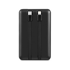 Portabla batterier - Andersson powerbank 20 000 mAh med inbyggd USB-C- och Lightning-kabel (22.5W)