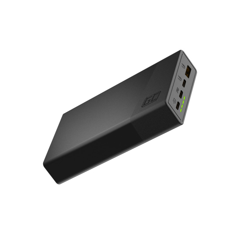 Portabla batterier - GreenCell snabbladdande 22.5W powerbank 20 000 mAh med 2x USB-C och 1x USB-A