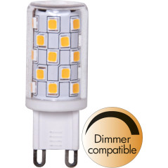 Dimbar LED-lampa sockel G9 Halo-LED 4 Watt (37 W) klart glas