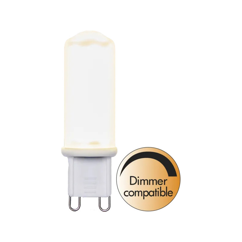 LED-lampa - Dimbar LED-lampa sockel G9 Halo-LED 4 Watt (32 W) frostat glas