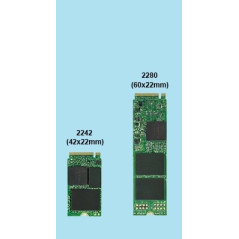 128 GB M.2 2242 NVMe SSD-hårddisk (beg)