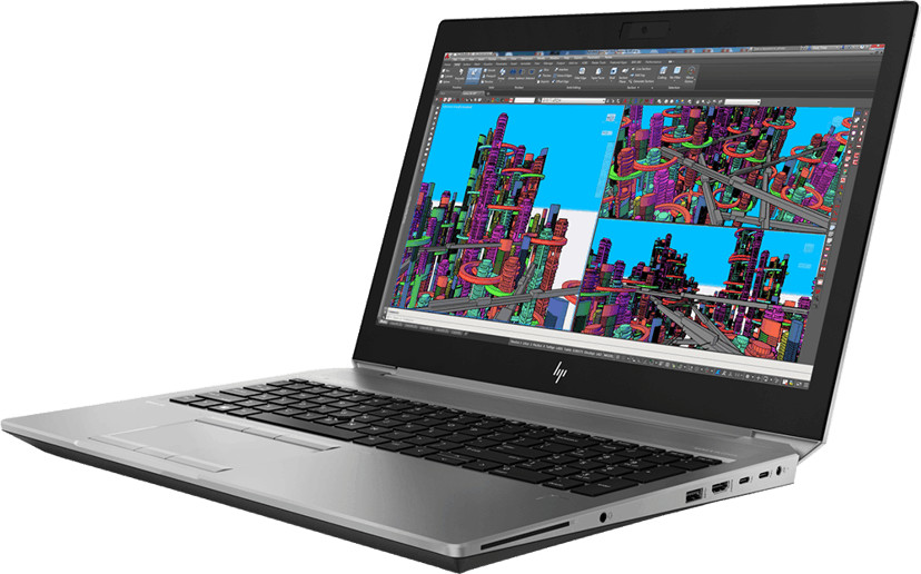 HP ZBook 15 G6 15.6" Full HD i7 32GB 1TB SSD Quadro T2000 Win 11 Pro (beg med mura och små bucklor lock) |Som ny|