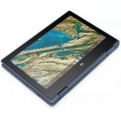Laptop 12" beg - HP Chromebook x360 11 G3 EE 11.6" Touch 4GB 32GB Blå (beg med liten repa skärm)
