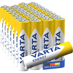 Varta alkaliskt batteri 30-pack AAA-batterier LR03