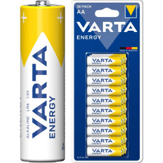 Varta alkaliskt batteri 30-pack AA-batterier LR06