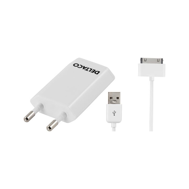 USB-laddare och iPhone-kabel Laddare och kablar - USB-laddare och iPhone-kabel